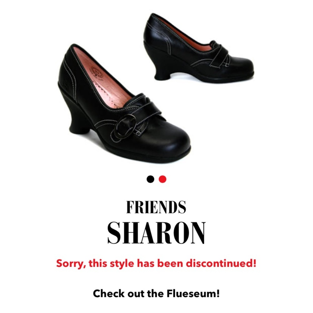 John Fluevog Sharon leather wedge